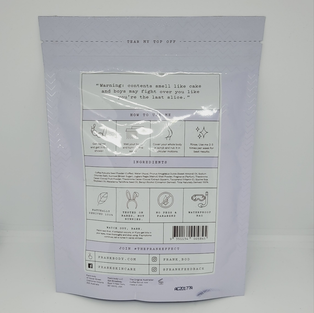 Cacao Coffee Scrub | Exfoliator | Frank Body | Brand New in Bag - Picture 3 of 6